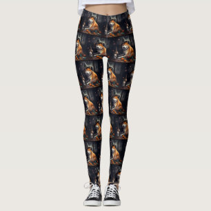 Shiba Inu Pumpkins Halloween Scary Leggings