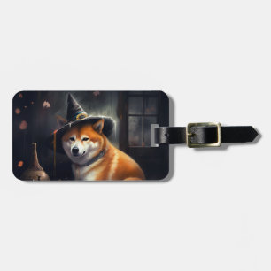 Shiba Inu Pumpkins Halloween Scary Luggage Tag