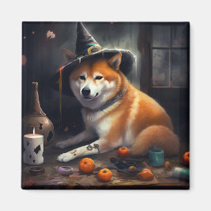 Shiba Inu Pumpkins Halloween Scary Magnet