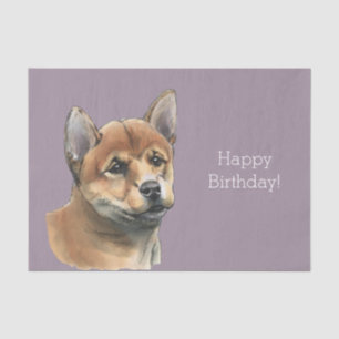 Shiba Inu Puppy Drawing Tissue Paper