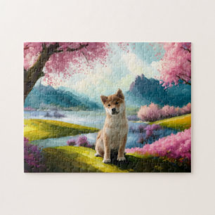Shiba Inu Puppy Jigsaw Puzzle