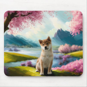 Shiba Inu Puppy Mouse Mat