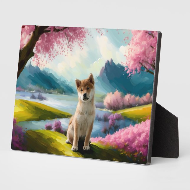 Shiba Inu Puppy Plaque (Side)