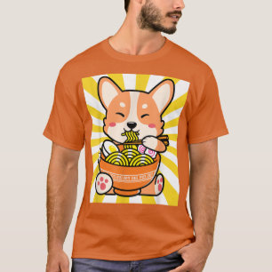 Shiba Inu Ramen Anime Kawaii Cute Teen gift T-Shirt