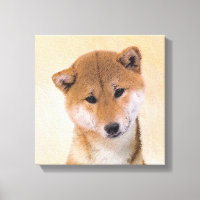 Shiba Inu (Red) Painting - Original Dog Art