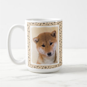 Shiba Inu (Red) Painting - Original Dog Art Coffee Mug