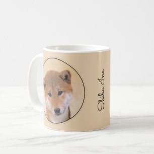 Shiba Inu (Red) Painting - Original Dog Art Coffee Mug