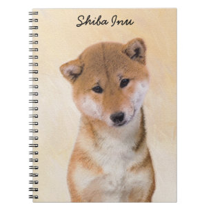 Shiba Inu (Red) Painting - Original Dog Art Notebook
