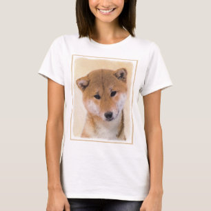 Shiba Inu (Red) Painting - Original Dog Art T-Shirt