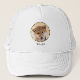 Shiba Inu (Red) Painting - Original Dog Art Trucker Hat