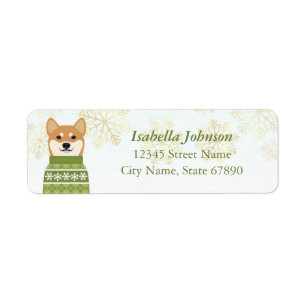 Shiba Inu Return Address Labels