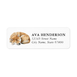 Shiba Inu Return Address Labels