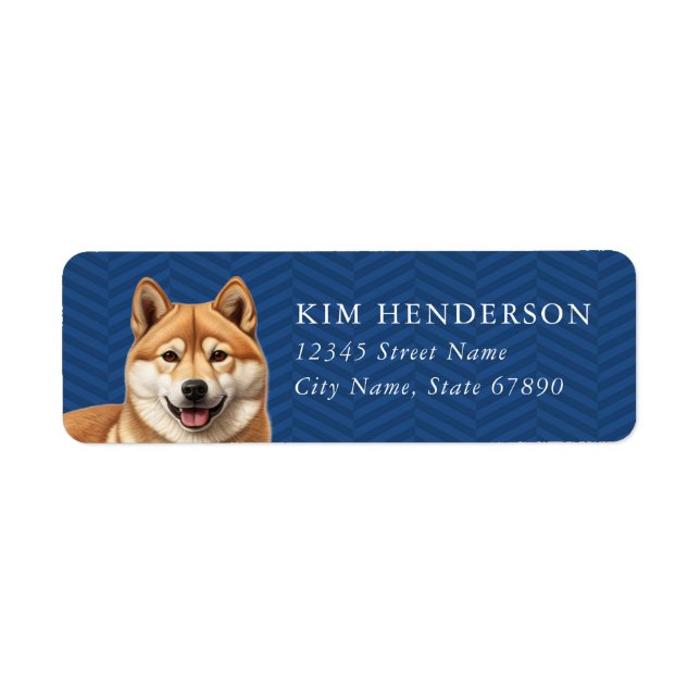Shiba Inu Return Address Labels (Front)