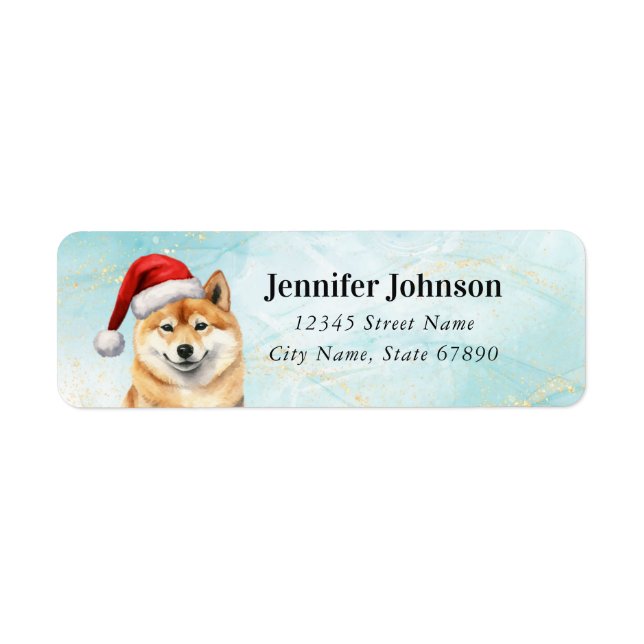 Shiba Inu Return Address Labels (Front)