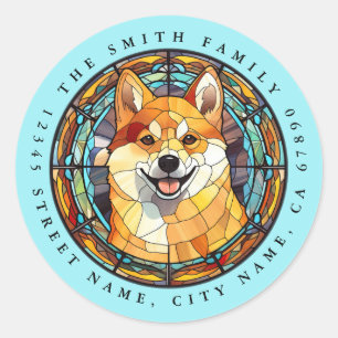 Shiba Inu Round Stickers
