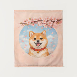 Shiba Inu & Sakura Tapestries