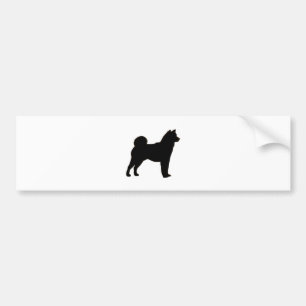 Shiba Inu silhouette Bumper Sticker
