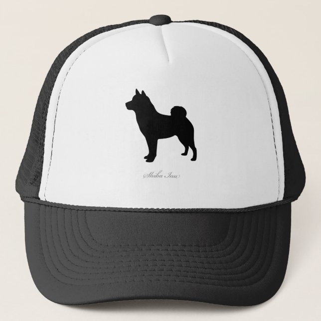 Shiba Inu silhouette Trucker Hat (Front)