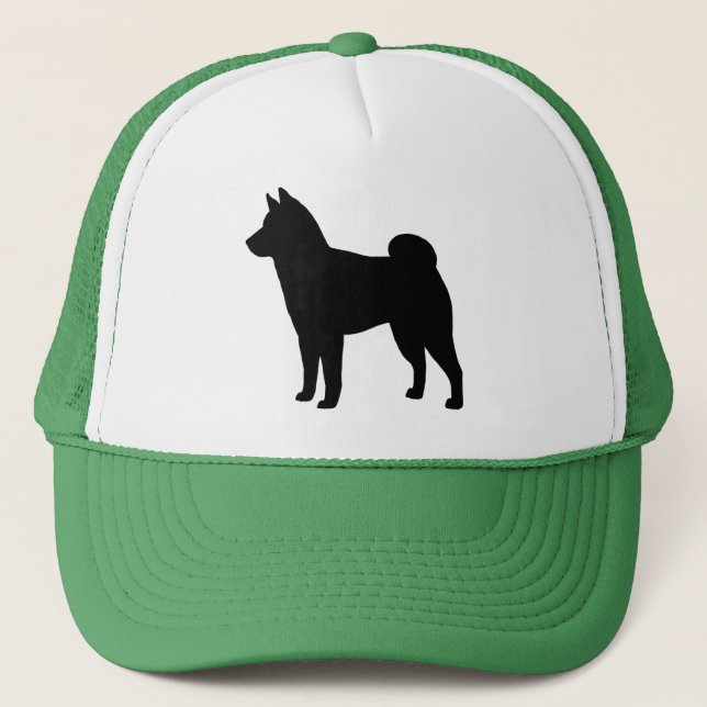 Shiba Inu Silhouette Trucker Hat (Front)