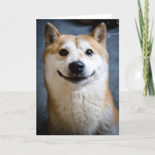 Shiba Inu Smile Greeting Card