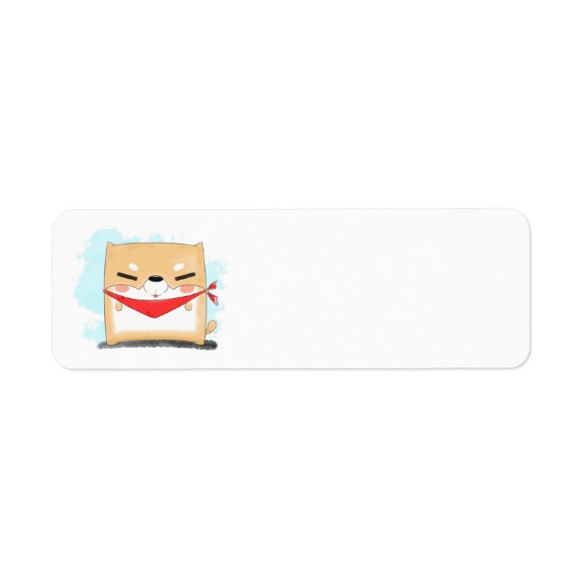 shiba inu square cartoon (Front)
