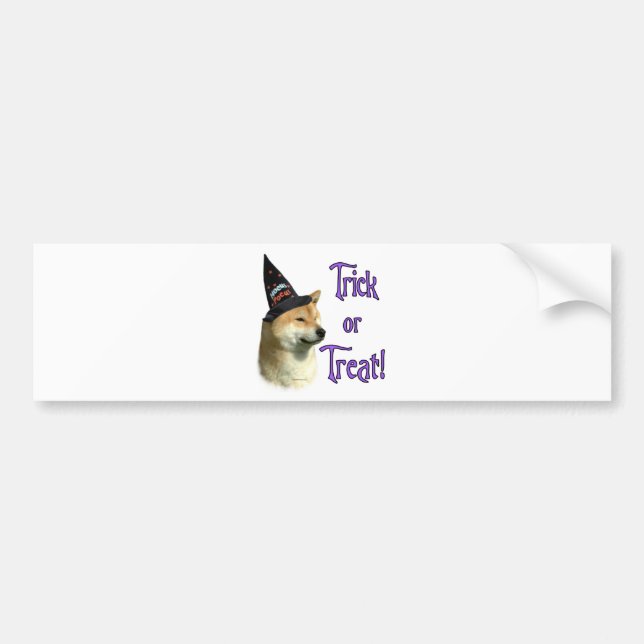 Shiba Inu Trick Bumper Sticker (Front)