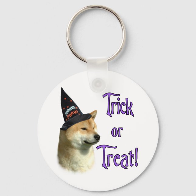 Shiba Inu Trick Key Ring (Front)