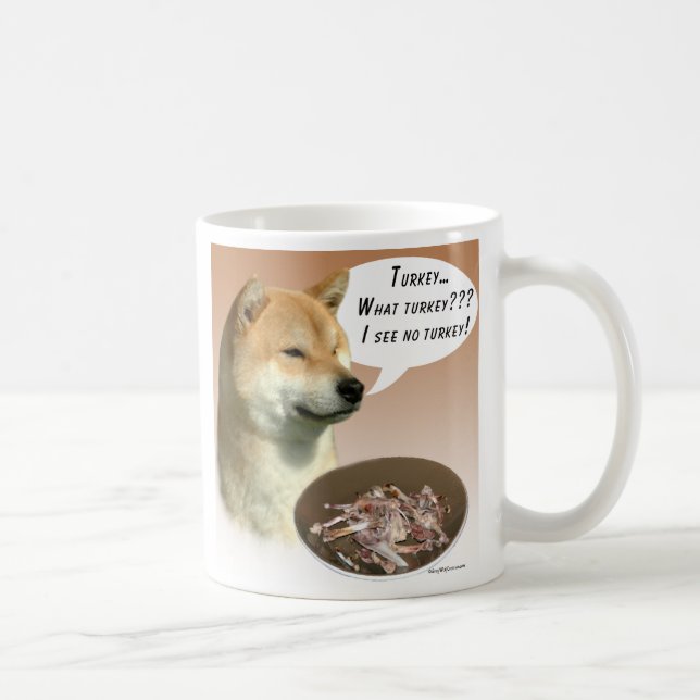 Shiba Inu Turkey Coffee Mug (Right)