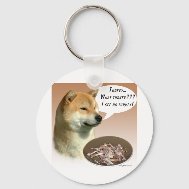 Shiba Inu Turkey Key Ring (Front)
