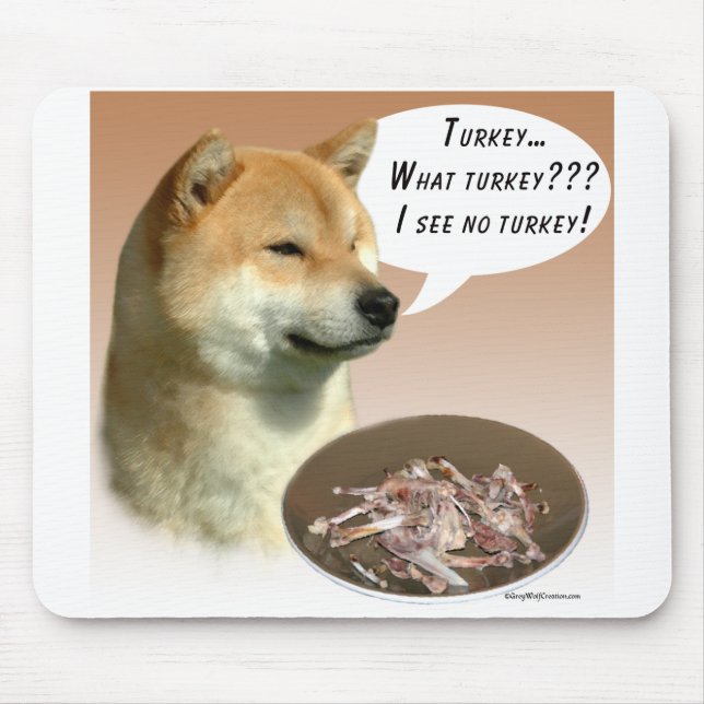 Shiba Inu Turkey Mouse Mat (Front)
