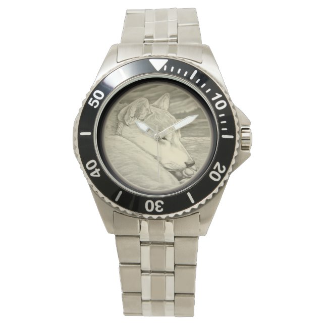 Shiba Inu Watch Dog Lover Shiba Inu Wrist Watch (Front)