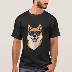 Shiba Inu with sunglasses cool summertime dog owne T-Shirt