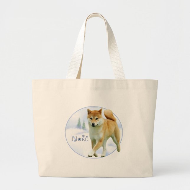 Shiba Noel Large Tote Bag (Front)