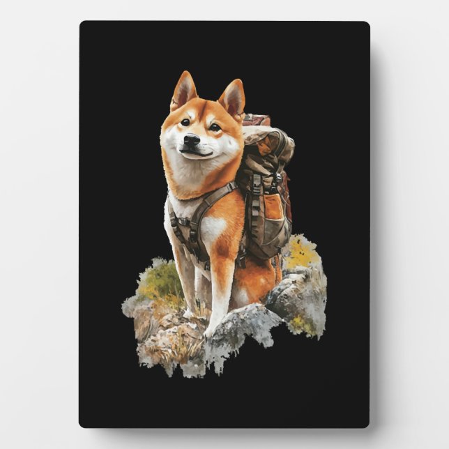 Shiba Pitbull Inu Plaque (Front)