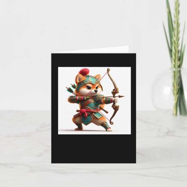 Shiba Warrior #10 Archer Sticker  Card (Front)