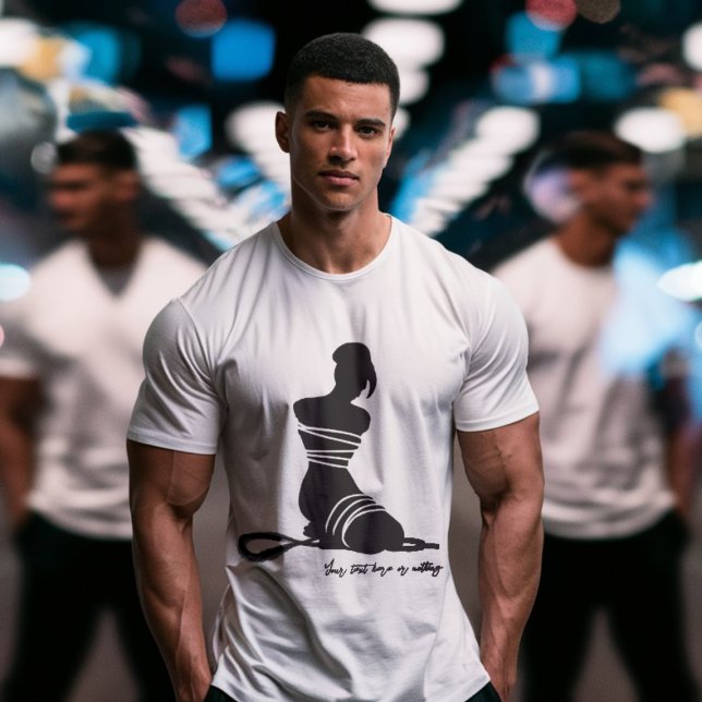 Shibari rope woman personalized gift T-Shirt (shibari kinbaku rope tideup tee)