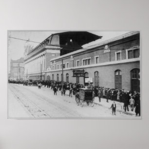 Shibe Park Philadelphia, Waiting for Baseball Game Poster
