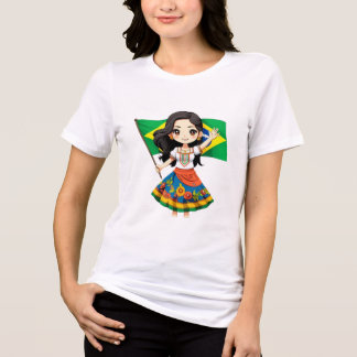 Shibi T-Shib T-Shirt Fun Printing Fashion Art Tri-Blend Shirt