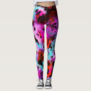 Shibori Batik: Watercolor Gradient Tie Dye Leggings