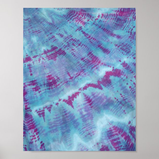 Shibori Blue Bohemian Poster (Front)