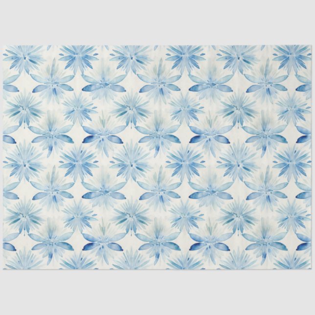Shibori Blue Japanese Textile Art No 4 Tissue Paper (Front)