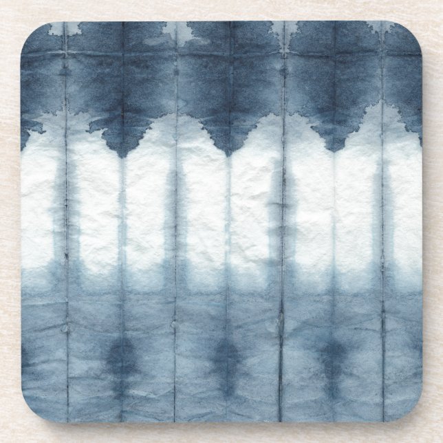 Shibori Indigio Print Coaster (Front)