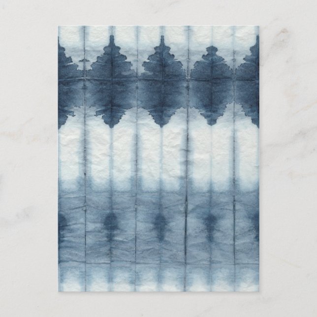Shibori Indigio Print Postcard (Front)