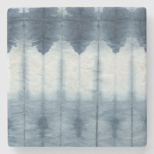 Shibori Indigio Print Stone Coaster