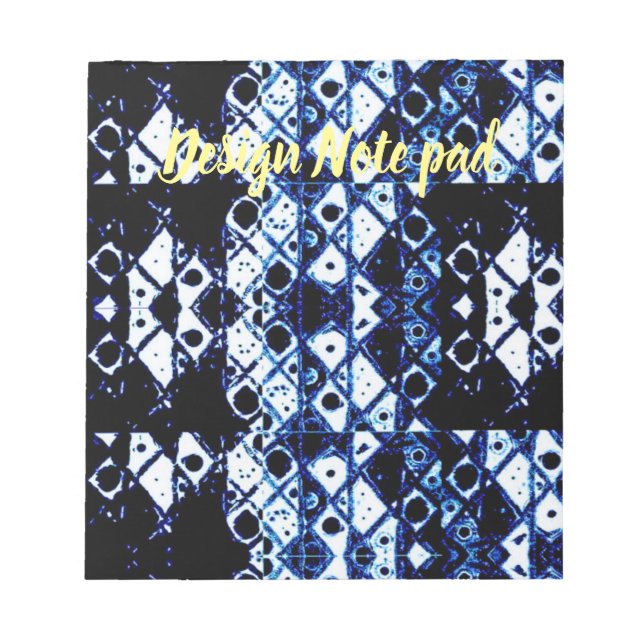 Shibori inspired design note pad (Front)
