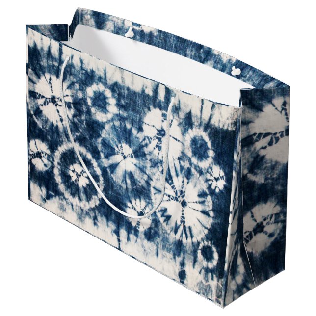 Shibori Large Gift Bag (Back Angled)
