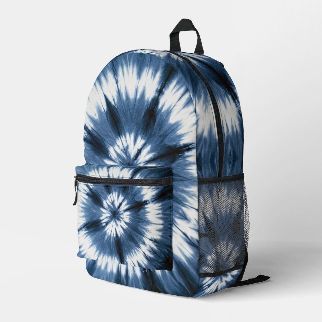 Shibori Tie Dye Backpack (Back Corner Right)
