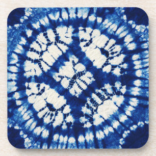Shibori Tie Dye South Seas Indigo Batik Coaster