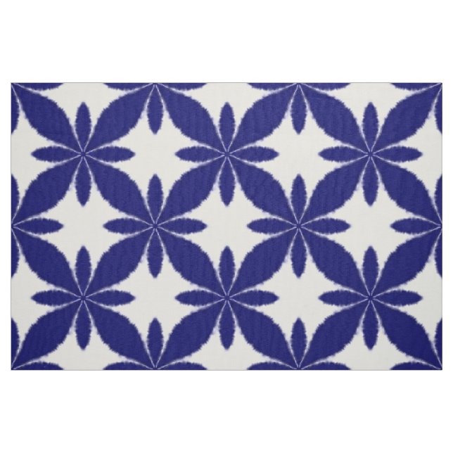 Shibori Tie Dye Style Geometric Flower Pattern Fabric (Fat Quarter)