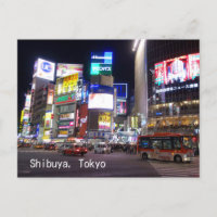 Shibuya City Lights Night in Tokyo Japan